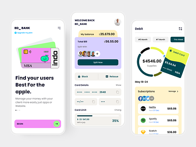 Finance Payment System: Mobile App Design
