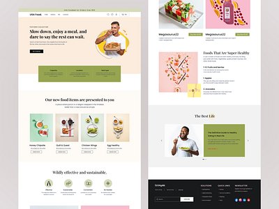 Food  Landing Page Design