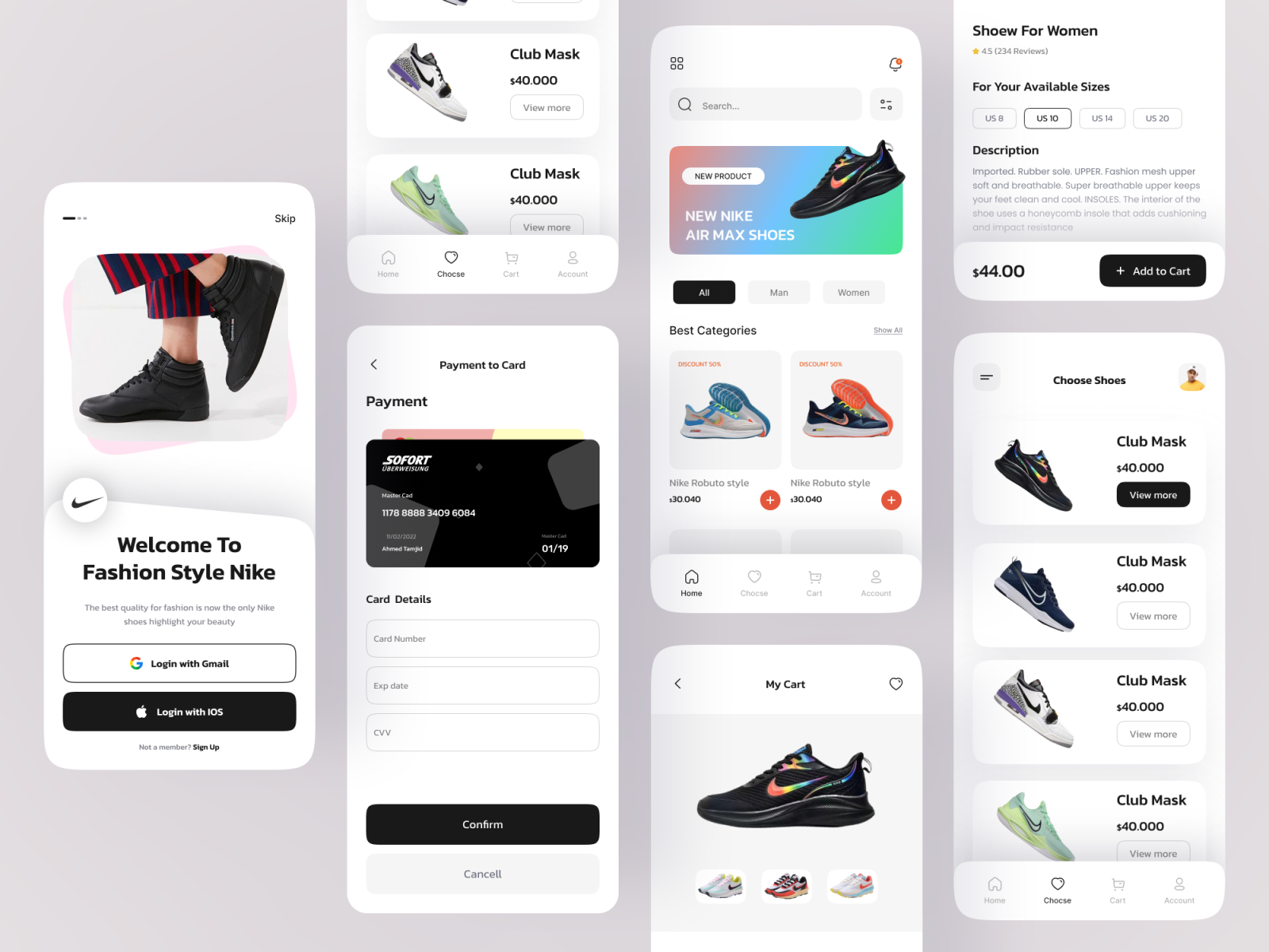 Nike Shoes Mobile App Design by Ahmed Tamjid on Dribbble