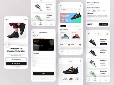 Nike Shoes Mobile App Design air max app app design branding design e commerce app ios design mobile app nike nike air nike app nike apps nike ios design nike mobile app nike mobile app design nike shoes app pro design shoes shoes app shoes app design ui design