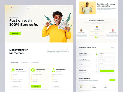 Credit Services Website Landing Page