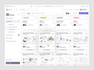 Teamwork - Project Management Dashboard