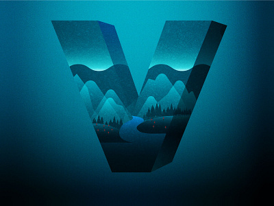 V for valley 36 days of type 36daysoftype design letter v
