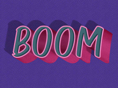 Boom design digital illustration digital painting icon illustration infographic design lettering typography