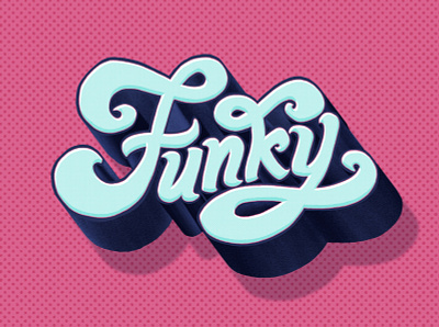 Funky design digital illustration digital painting icon illustration infographic design lettering typography