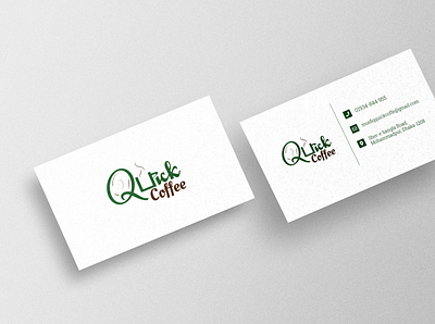 Quick Coffee Business Card 2 adobe adobe illustrator adobe photoshop branding business card business card design illustration logo mrrony ourshop