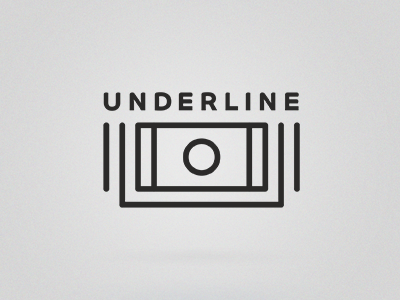 Underline camera cinema logo movie operator video