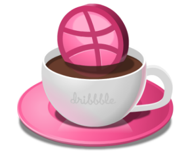 Dribble "Dunking" coffee dribbble logo