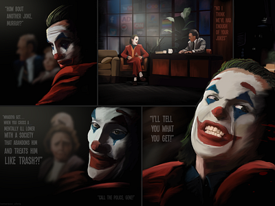 Joker Scene batman ipad joker procreate