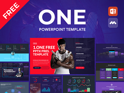 One, Free Powerpoint Template free powerpoint meemslide powerpoint powerpoint template ppt pptx presentation slide template