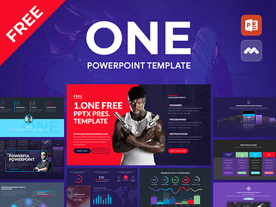 One, Free Powerpoint Template