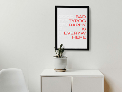 Bad Typography is Everywhere | Poster Design aesthetic bad badtypography framedesign good goodtypography poster posterdesign typo typodesign typography