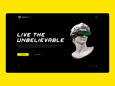 VR Landing Page Design | UI Design