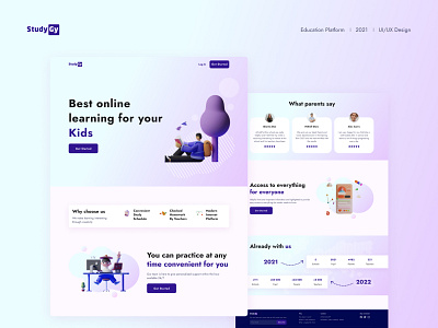 Study Gy (education platform) graphic design ui ux