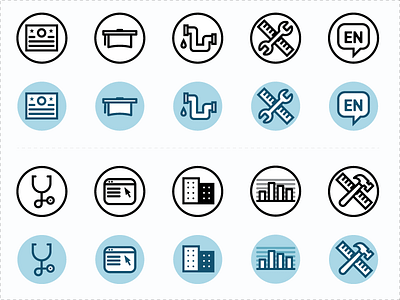 Career/Partner Icon Explorations