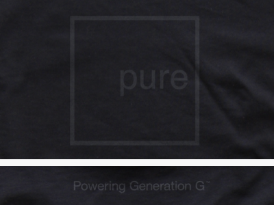 Pure Charity Tee dark helvetica tee