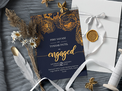 Engagement Card design engagement card engagement card design graphic design invitation card