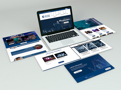 Music Website branding collage website design graphic design music website ui ux website website design