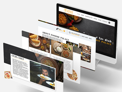Food Restaurant Website branding design food website design food wesbite graphic design restaurant restaurant website ui ux website design