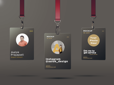 ID Card Mockup Design by Aalok Prajapati on Dribbble