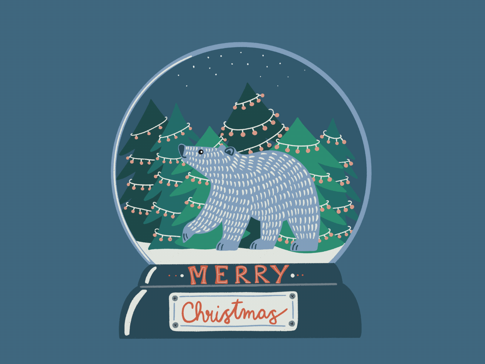 Christmas Bear animated gif animation christmas christmas animation christmas gif christmas illustration design gif illustration surface design surfacedesign