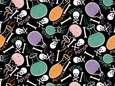 Halloween Potion Pattern