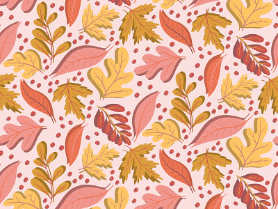 Fall Leaves art licensing design fall pattern illustration pattern pattern design surface design surfacedesign thanksgiving pattern