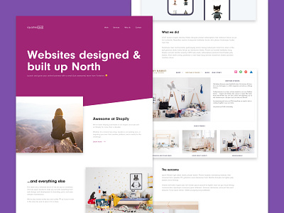 Squashed Pixel Website homepage typography ui ux web design web design agency website design