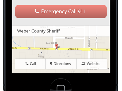 Crime Stoppers maps mobile design