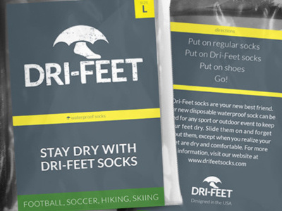Dri-Feet Socks Packaging