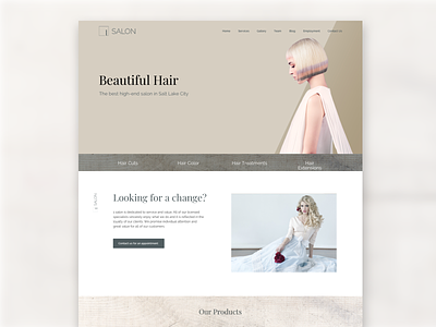 1 Salon salon utah website design