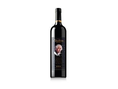 Einstein Wine label design packaging design