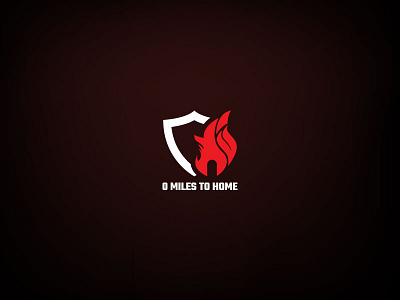 0miles To Home 0 alarm fire fire brigade home logo miles security to