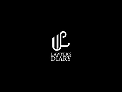 Lawyer's Diary branding diary identity lawyer logo monogram type typography