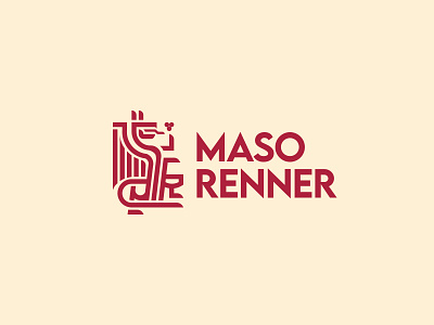 Maso Renner Logo adobe illustrator brand identity branding branding design dragon dragon logo graphic design graphic designer illustration illustrator logo logo design logo designer minimal vineyards wine wine logo