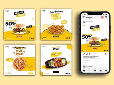 Food & Restaurant Social Media Post Design