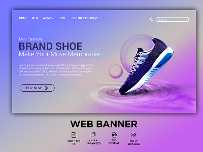 Shoe Website Banner