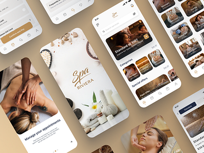 SPA App: Seamless mobile experience with on-demand booking app app design beauty beauty app beauty salon hotel massage mobile mobile app resort salon spa spa salon ui design vacation wellness