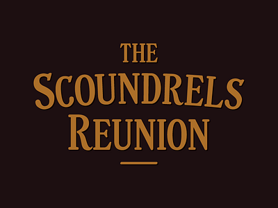 The Scoundrels Reunion band lhf logo