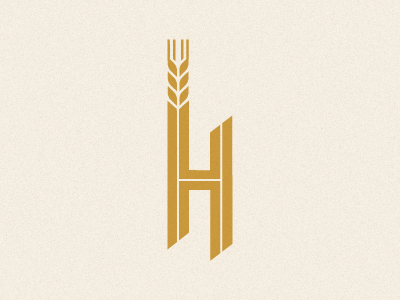 H is for beer. beer grain h