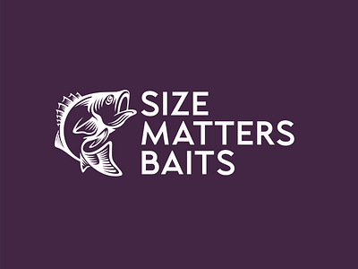 Size Matters Baits - Mascot Logo design