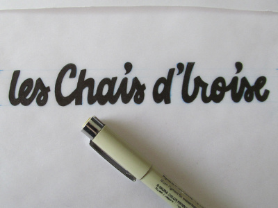 Dribble Chais lettering