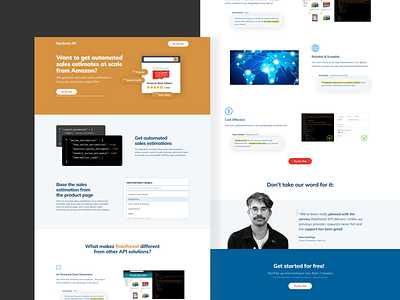 Wildeer Rainforest API - Landing Page lp design