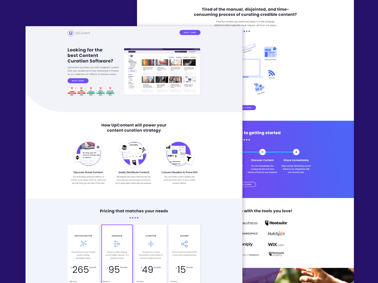 Upcontent - Landing Page Design by Lucas Cavalcante for Hey Digital on ...