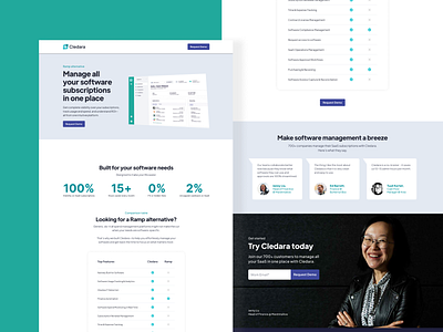 Cledara - Landing Page Design