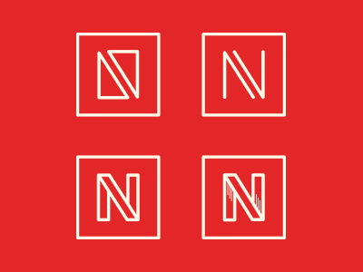 N identity lettering logo mark n type typography