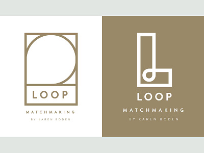 Loop Matchmaking branding icon identity logo mark vector