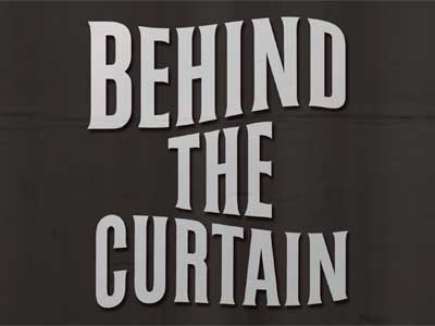 Behind the Curtain texture type typography