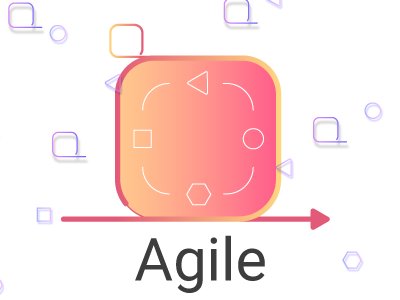 Agile agile colors method methodology mobile shapes ui ux web