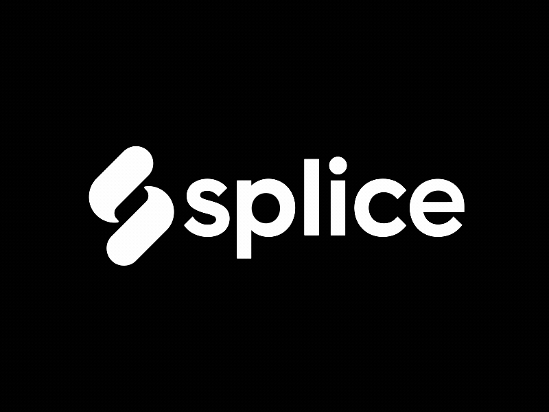 Splice - logo animation 2d animation after effects animated logo animation logo logo animation logotyped motion graphics motion logo motiongraphics music sounds splice